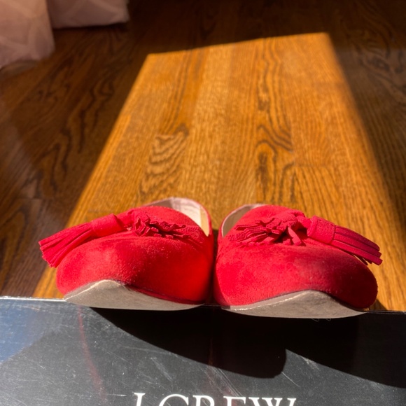 J. CREW Microsuede Tassel Loafer- Belvedere Red - Picture 6 of 9